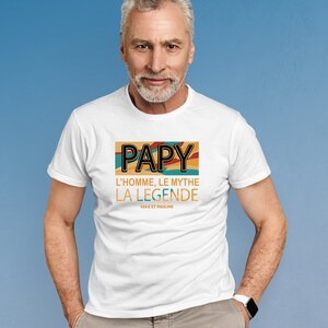 T-shirt personnalisé papy Fêtes des grands pères anniversaire papy image 2