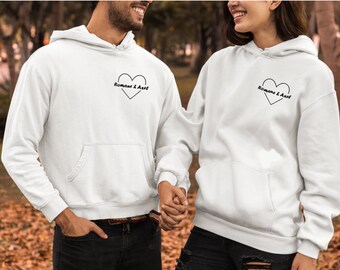 Couple Pull A Personnaliser Pas Cher Sweat Femme Personnalisé​ Pas - Main Image