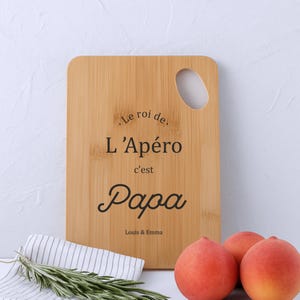 Dad&#39;s Aperitif Board + Chocolate Sausage - Father&#39;s Day, Dad&#39;s Christmas, Dad&#39;s Birthday, Dad&#39;s Gift, Cutting Board, Dad&#39;s Gift Idea