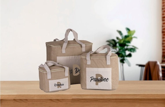 Sac isotherme à personnaliser - Lunch bag personnalisé, sac glacière pour repas et pique-nique, sac déjeuner