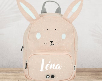 Customizable child's first name backpack - Rabbit