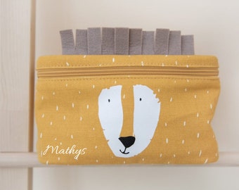 Lunch bag/sac repas personnalisable prénom enfant - Lion