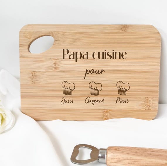 Spruchreif | Planche à pain avec gravure | Cadeau pour grand-parents | Cadeau pour grand-père | Fête des pères | La meilleure grand-père de tous les temps