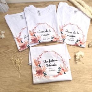 Personalized EVJF gift T-shirt / Future bride T-shirt / Bride's team / Bridesmaid