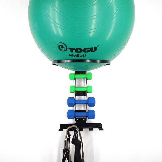 Estante de pared para equipo de ejercicio: soporte para pelota de