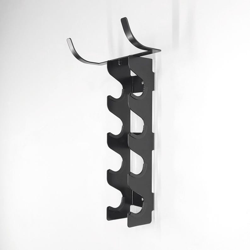 Yoga Mat & Dumbbell Wall Rack - Sturdy, Space-saving Exercise Gear ...