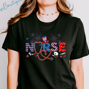 Nurse 4th Of July Shirt, American Nurse Shirt, US Flag Patriotic Nurse Shirt, Nurse 4th Shirt, ICU ER Crna Nurse Life Gift, Independence Day