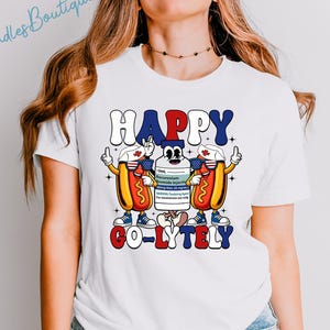 Happy Go-Lytely Nurse 4th Of July Shirt, American Nurse Shirt, Patriotic Nurse T-Shirt, Nurse 4th Shirt, ICU ER CRNA Nurse Life Gift Shirts