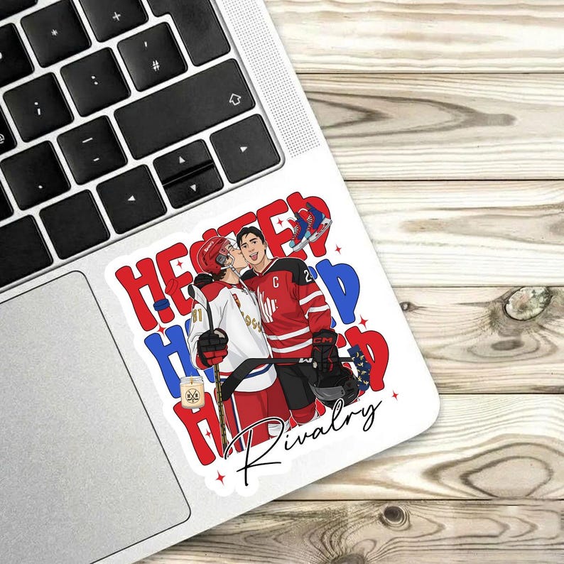 Heather Rivalry Personalized Heated Rivalry Preppy Sticker/magnet, Hockey Romance Fan ...