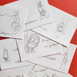 Cartes d'affirmation positives pour l'accouchement / à télécharger