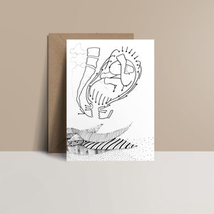 Carte de voeux Accouchement