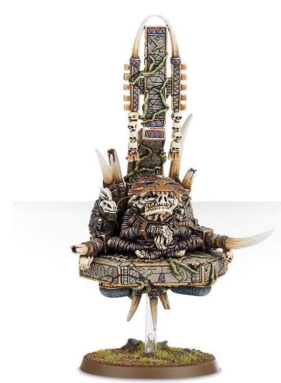 Warhammer Fantasy - Lizardmen - LORD KROAK - Slann Magepriest - Finecast OOP