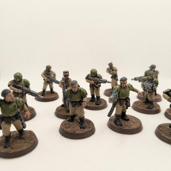 Cadia 12 troops proxy resisn Astra militarum (unpainted)