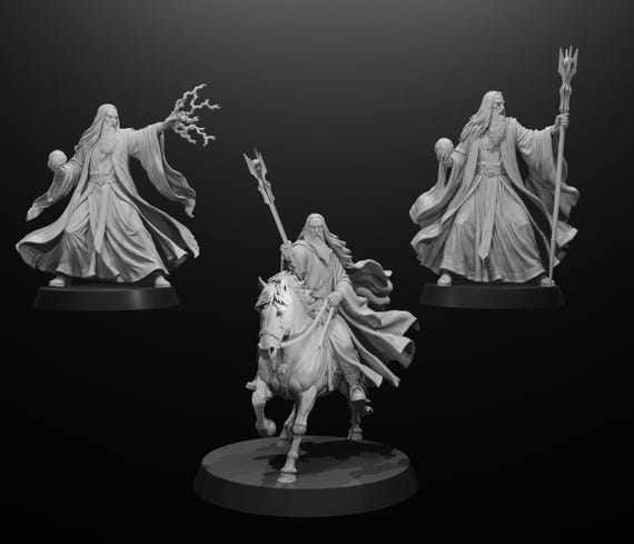 White Wizard 3 pcs Resin