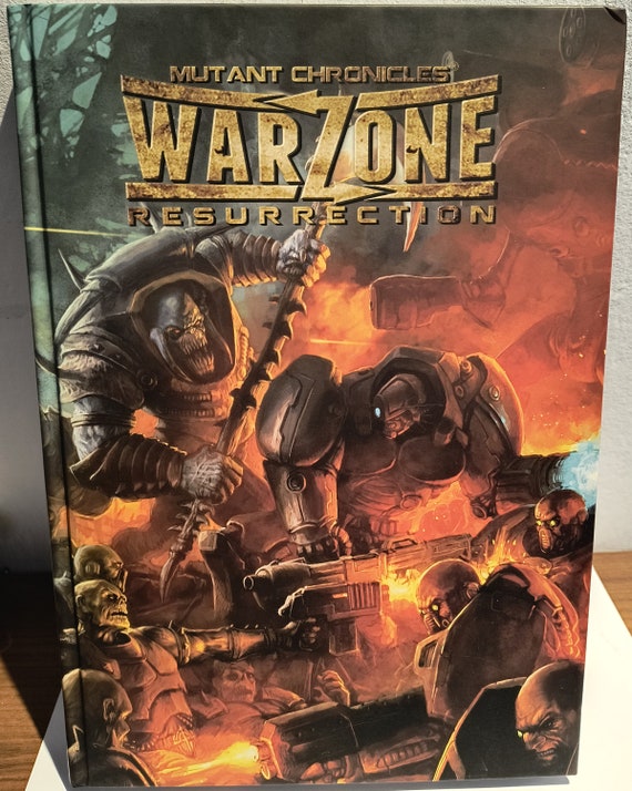 Warzone Mutant Chronicles Resurrection HC Rulebook Kickstarter exclusive