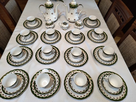 Coffee service set winterling bavaria marktleuthen Germany vintage 1967, set for 14 people