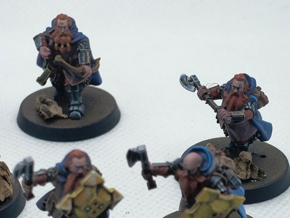 6 resin dwarves from Khazad dhum, professional painting