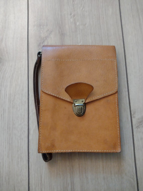 Leather briefcase bag