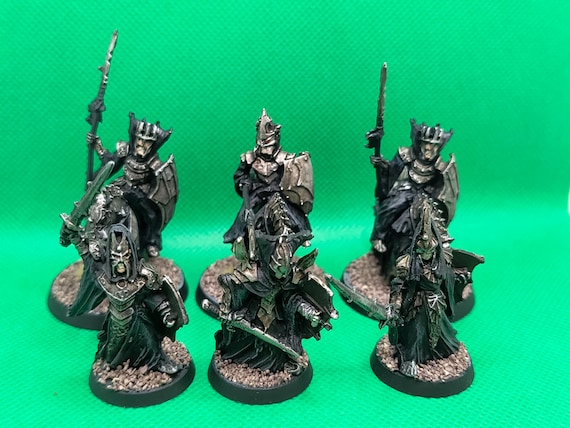 Morgul knights metal ft& mtd lotr, painted on high standard