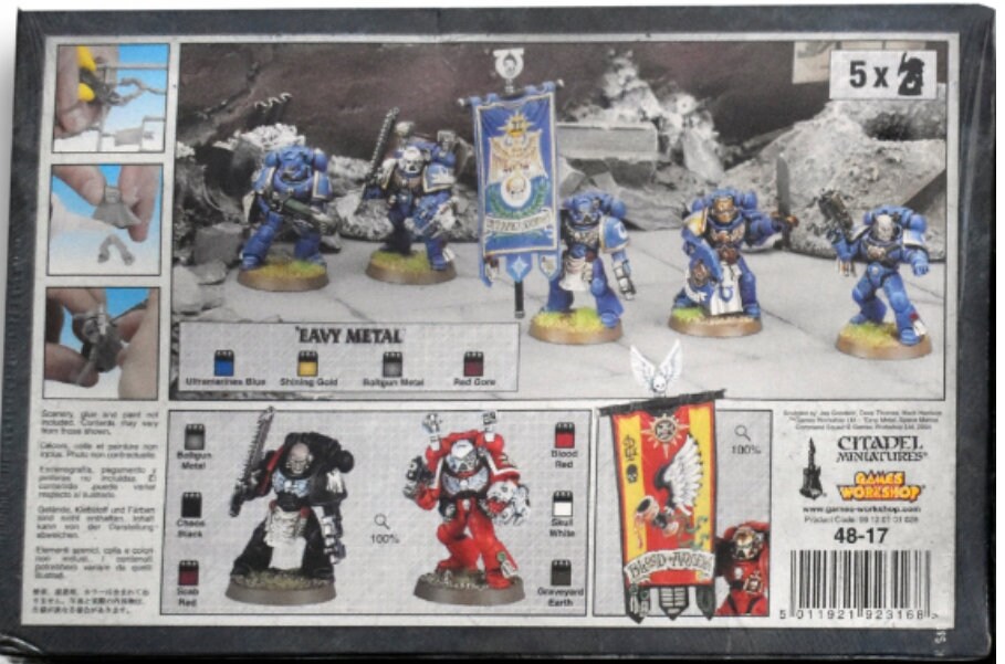 Lot Space Marines - 4 Motos (2000 & 2010) + 2 Figurines (2004