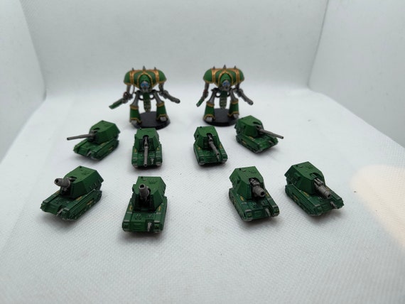 Short and long range artillery, 8 pcs mperial knights 2 pcs, epic scale resin Painted