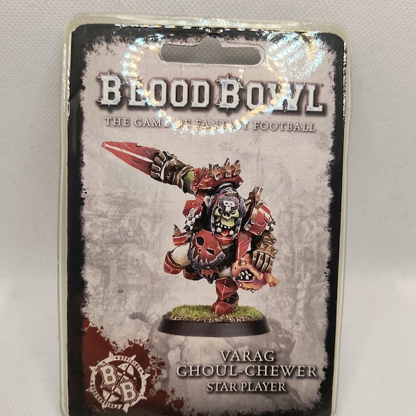 Blood Bowl Varag Ghoul-Chewer, Forge World Star Player, New & Sealed OOP