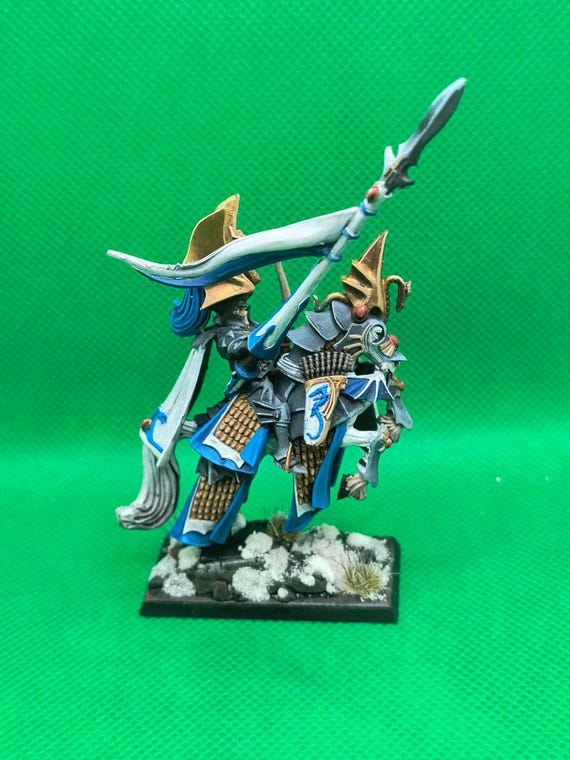 High Elf Prince on Horse pro painted