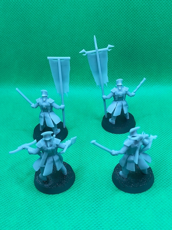 Uruk hai command, 4 resin models (Unpainted)