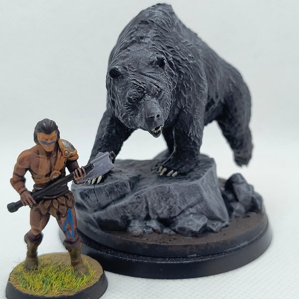 Homme-ours Beorn en résine (non peint)