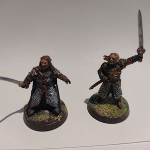 Hama & Theoden metal, rohan, painted, mesbg