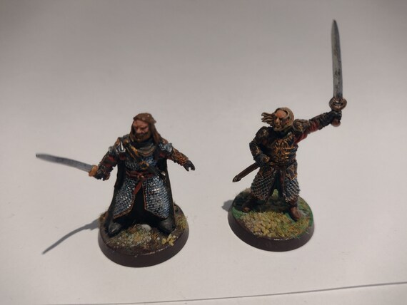 Hama & Theoden metal, rohan, painted, mesbg