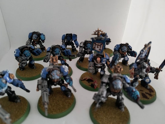 Space marine terminator squad ebay 12 pcs Painted OOP