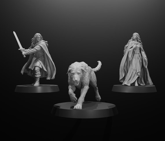 Beren Luthien Huan Resin