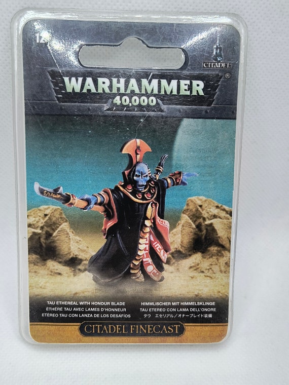 Games Workshop Warhammer 40k Tau Empire Ethereal with Honor Blade New Finecast