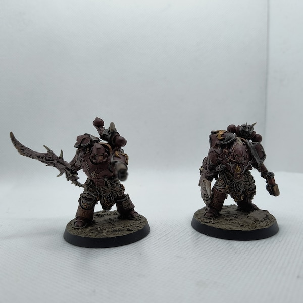 Blade Slaves 2 units pro painted - Word Bearers Forge World