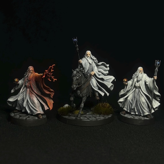 White Wizard 3 pcs Painted