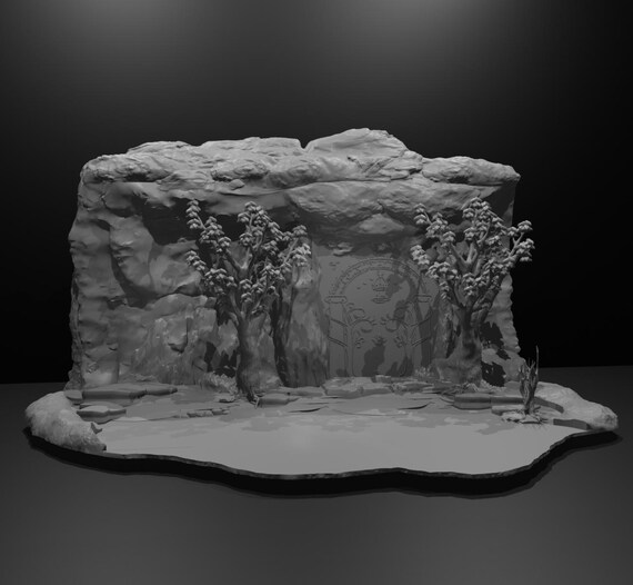 Doors of Durin Resin Diorama