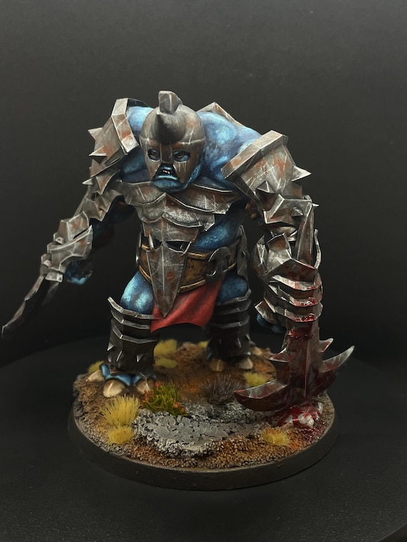 Heavily armored mountain troll with Scythe #2