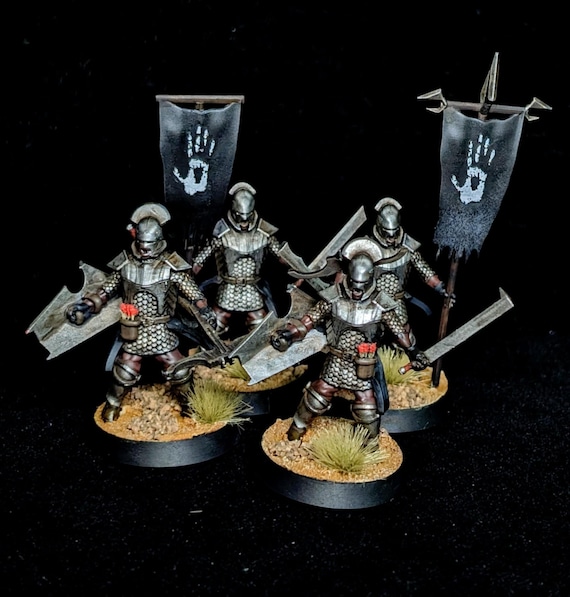 Uruk hai command, 4 resin models (Unpainted)