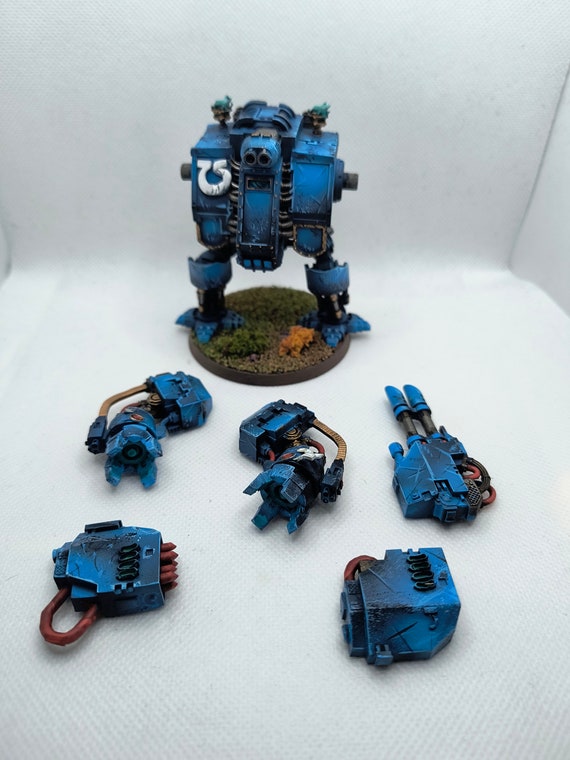 Space marine dreadnought with rocket launcher, resin Painted