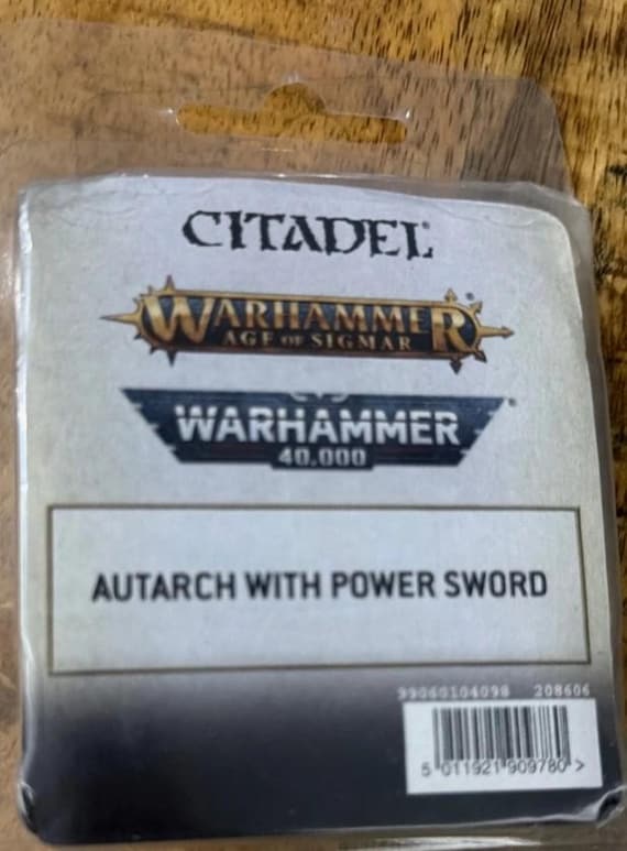 Eldar Autarch with power sword metal blister