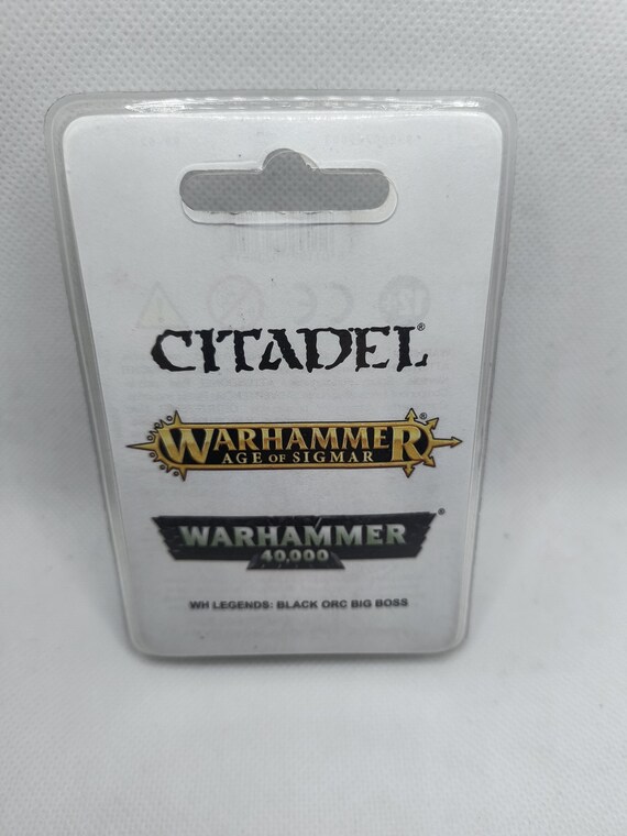 Warhammer legends black orc big boss finecast, OOP