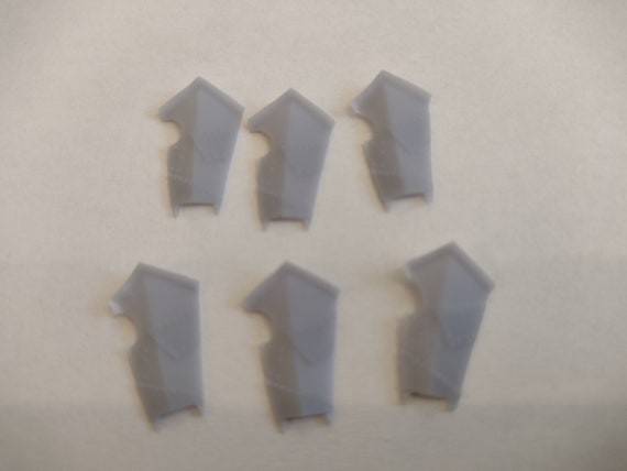 Isengard shields resin 6 pcs lotr mesbg 28mm