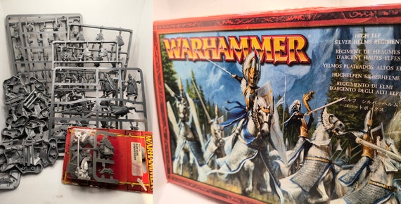 Games Workshop Warhammer High Elf Elves Silver Helms Knights, Warriors, Bearer