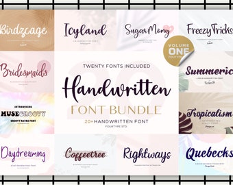 Elegant Serif Font Bundle Instant Digital Download procreate Prints ...