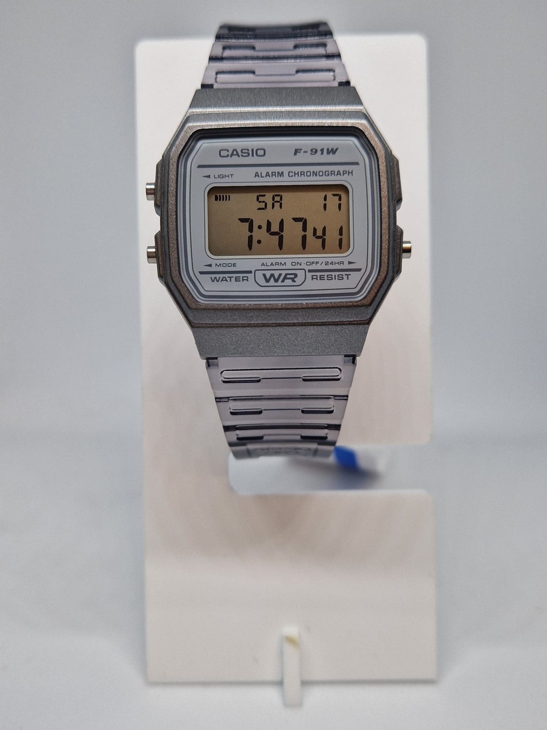 Casio F-91WS-8EF Classic Digital Watch With Grey Skeleton - Etsy
