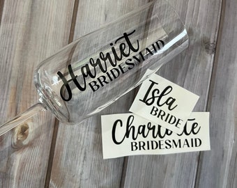 Decal party wine glass | champagne flute Decal only