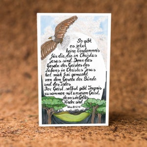Postkarte DIN6 Adler * Freiheit in Christus*