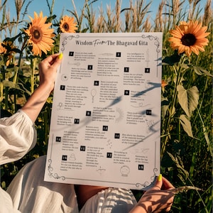 The Bhagavad Gita Wisdom Poster | Digital