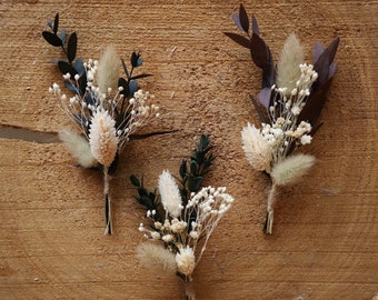 Bouquet de fleurs séchées- Mini Bouquet - Décoration de mariage - Cadeau d’invité